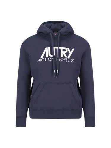 Autry Blue Cotton Sweatshirt - Autry - Modalova
