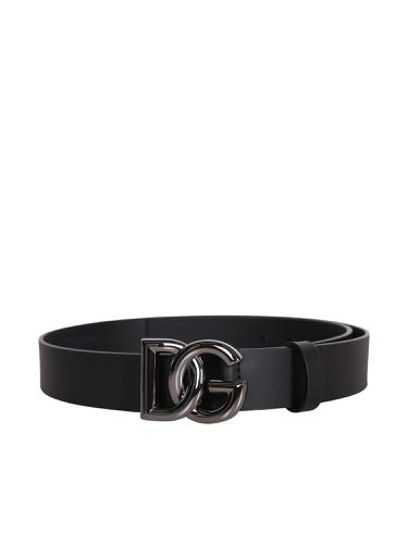Dg Logo-buckle Leather Belt - Dolce & Gabbana - Modalova