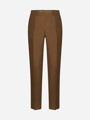 Etro Linen Trousers - Etro - Modalova