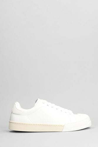 Marni Sneakers In White Leather - Marni - Modalova