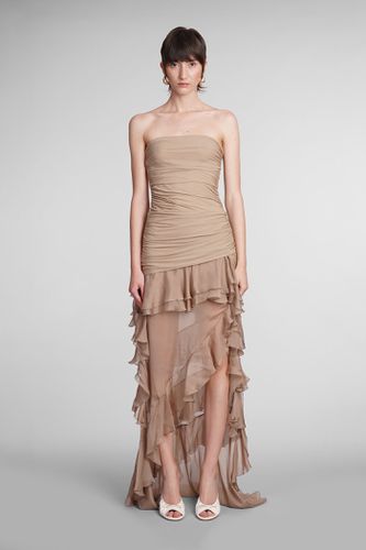 Blumarine Dress In Beige Polyamide - Blumarine - Modalova