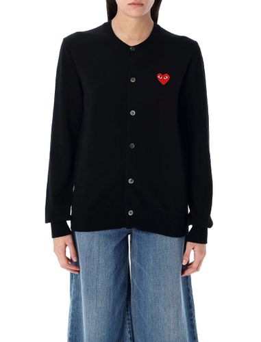 Red Heart Patch Cardigan - Comme des Garçons Play - Modalova