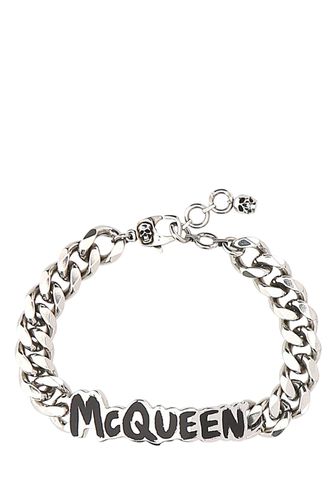 Silver Metal Bracelet - Alexander McQueen - Modalova