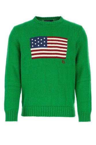 Flag Intarsia-knit Crewneck Jumper - Ralph Lauren - Modalova