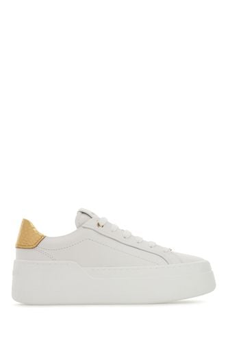 Ferragamo White Leather Sneakers - Ferragamo - Modalova