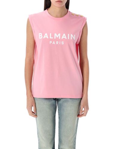 Balmain 3-button Tank Top - Balmain - Modalova