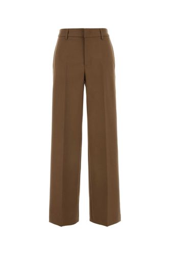 Biscuit Stretch Wool Palazzo Pant - PT Torino - Modalova