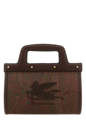 Etro Printed Canvas Handbag - Etro - Modalova