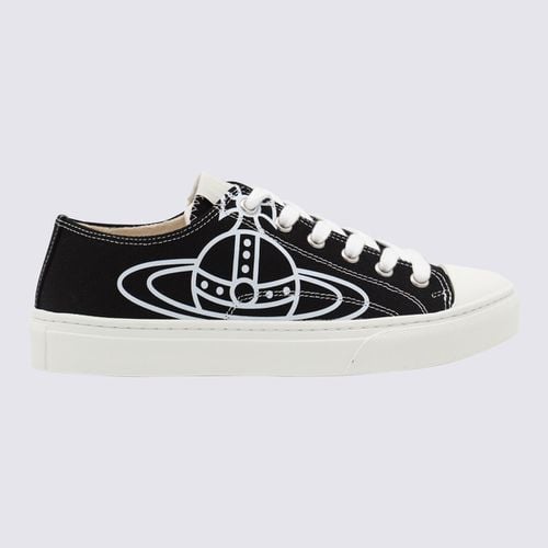 And White Cotton Sneakers - Vivienne Westwood - Modalova