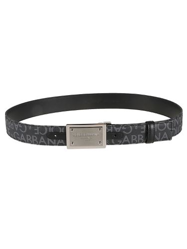 Logo Plaque Buckle Belt - Dolce & Gabbana - Modalova