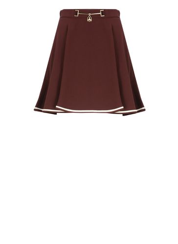 Crepe Full Mini Skirt - Elisabetta Franchi - Modalova