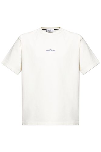 T-shirt With Printed Logo - Stone Island - Modalova