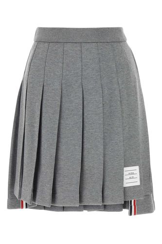 Thom Browne Grey Cotton Mini Skirt - Thom Browne - Modalova