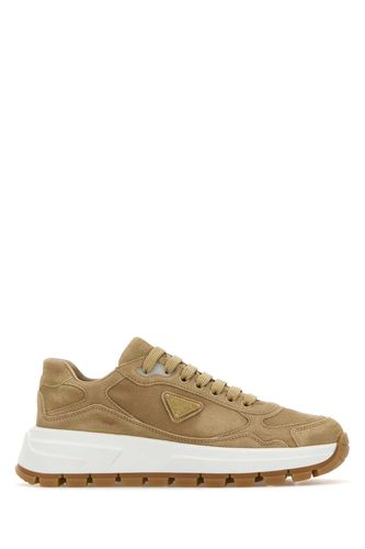 Prada Beige Suede Sneakers - Prada - Modalova