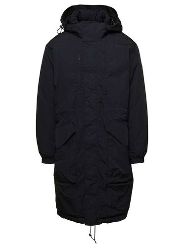 Rengo Hooded Parka Jacket With Logo Patch In Nylon Man - TATRAS - Modalova