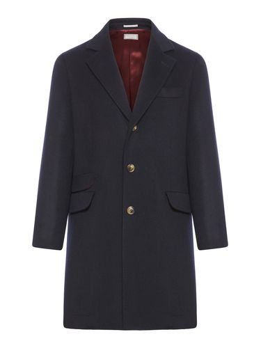 Single-breasted Wool Coat - Brunello Cucinelli - Modalova