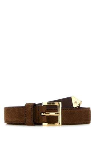 Prada Brown Suede Belt - Prada - Modalova