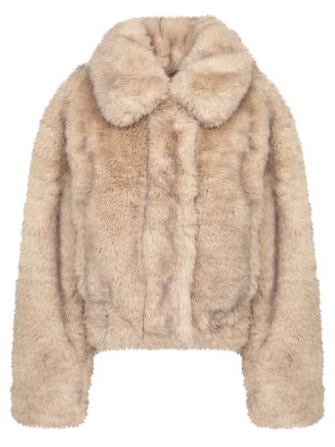 Sand-colored Faux Fur Jacket - STAND STUDIO - Modalova