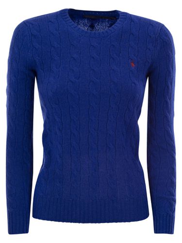 Pony Embroidered Cable-knit Jumper - Ralph Lauren - Modalova