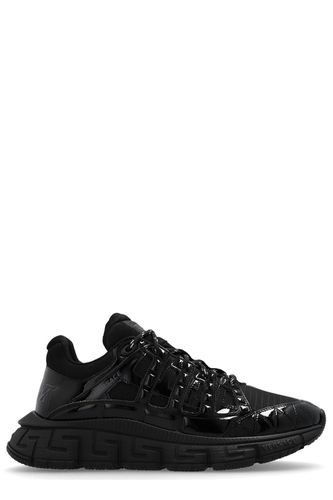 Trigreca Panelled Lace-up Sneakers - Versace - Modalova