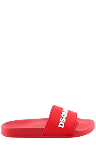 Dsquared2 Logo Embossed Slides - Dsquared2 - Modalova