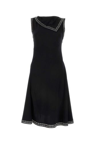 Burberry Black Satin Dress - Burberry - Modalova