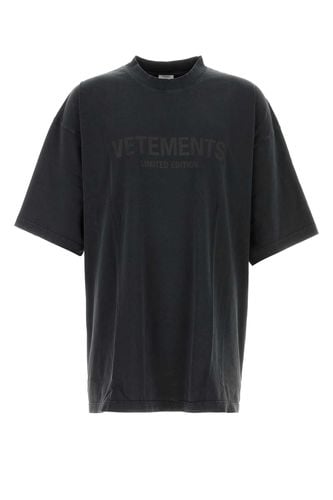 Cotton Oversize T-shirt - VETEMENTS - Modalova