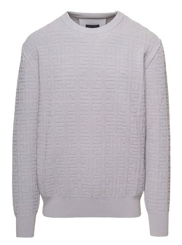 Crewneck Sweater With Embossed 4g In Viscose Jacquard - Givenchy - Modalova