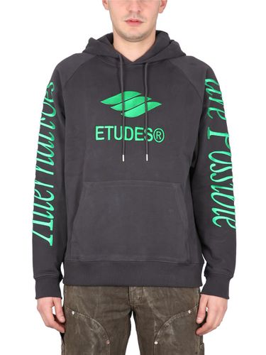 Sweatshirt With Logo Embroidery - Études - Modalova