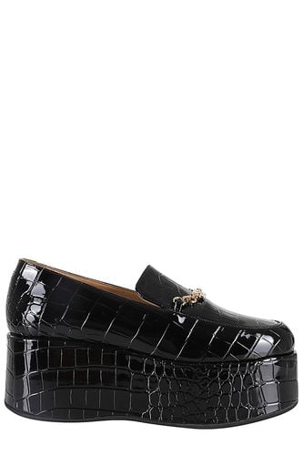 Butterfly Chain Platform Loafer Patent Croco - Ganni - Modalova