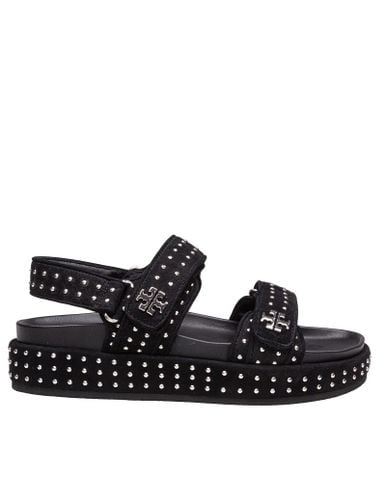 Kira Suede Sandal With Applied Studs - Tory Burch - Modalova