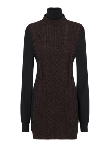 Fendi Dark Purple Wool Dress - Fendi - Modalova