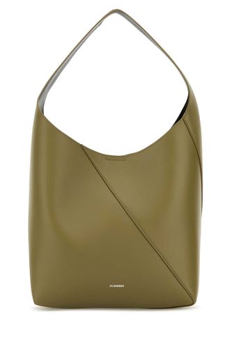 Sage Green Leather Medium Vertigo Shoulder Bag - Jil Sander - Modalova