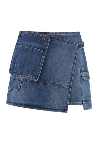 MSGM Denim Mini Skirt - MSGM - Modalova