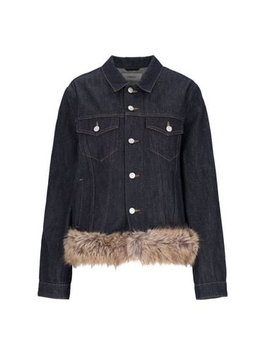 Coperni Faux Fur Denim Jacket - Coperni - Modalova