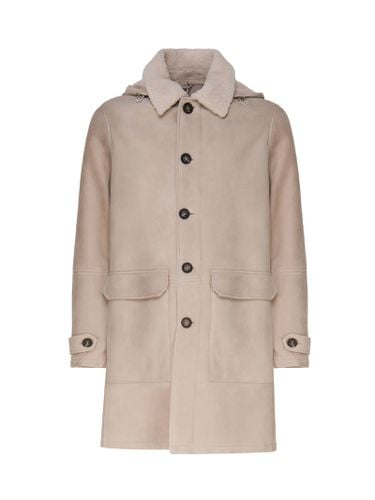 Eleventy Shearling Long Coat - Eleventy - Modalova