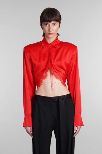 David Koma Shirt In Red Triacetate - David Koma - Modalova