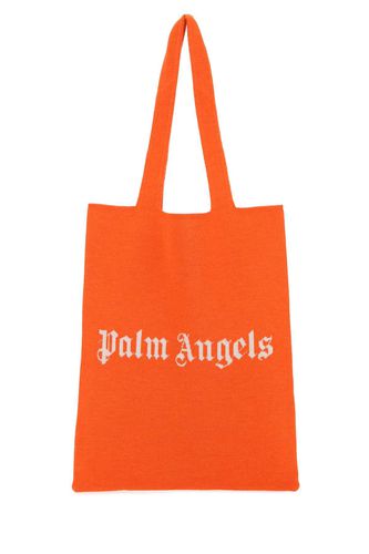 Orange Wool Blend Shopping Bag - Palm Angels - Modalova