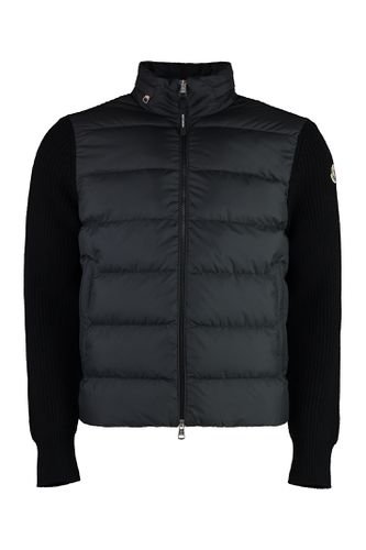 Cardigan With Padded Front Panel - Moncler - Modalova