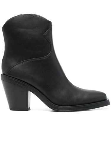 Ash Black Leather Judy Boots - Ash - Modalova