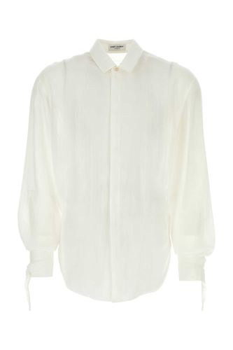 Saint Laurent White Crepe Shirt - Saint Laurent - Modalova