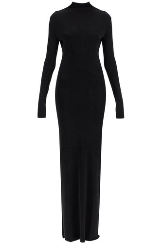 Maxi Dress With High Neck Slim Black - Khaite - Modalova