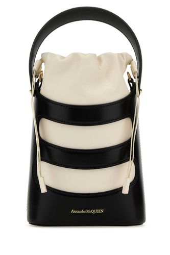 Two-tone Leather Mini The Rise Bucket Bag - Alexander McQueen - Modalova