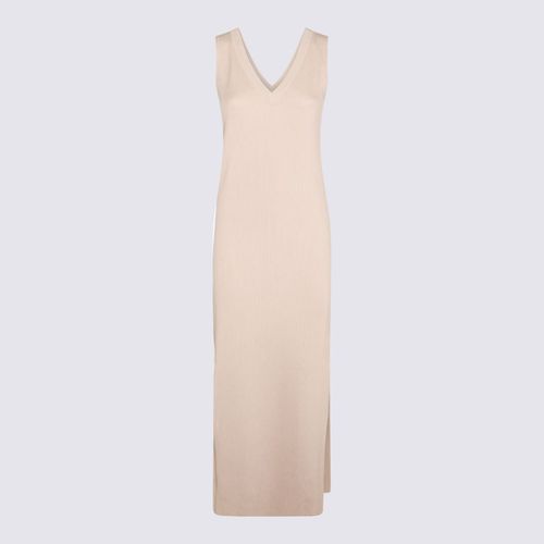 Beige Cotton Dress - Brunello Cucinelli - Modalova