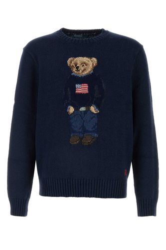 Navy Blue Cotton Blend Sweater - Polo Ralph Lauren - Modalova