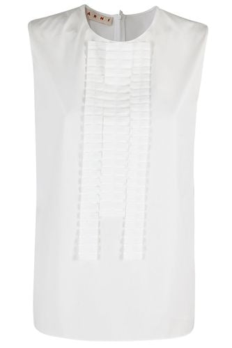 Marni White Poplin Sleeveless Shirt - Marni - Modalova