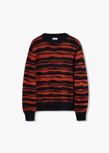 Aabuk Round-necked Striped Sweater - doppiaa - Modalova