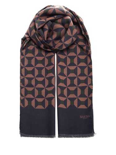 Wool And Cashmere Scarf - Barba Napoli - Modalova