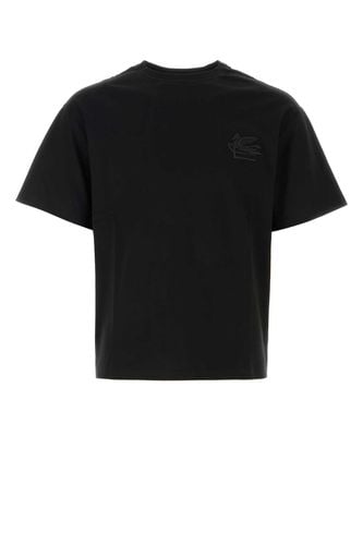 Etro Black Cotton T-shirt - Etro - Modalova