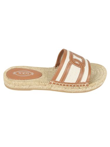 Tod's Catena Patched Rafia Sandals - Tod's - Modalova